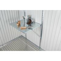 GERÄTESCHRANK-KLAPPTISCH  - Silberfarben, Design, Metall (69/60cm) - Biohort