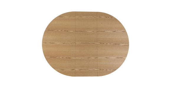 ESSTISCH 120/160/120/76 cm Echtholz, Nachbildung  Holz, Holzwerkstoff ausziehbar oval Eichefarben  - Eichefarben, Design, Holz/Holzwerkstoff (120/160/120/76cm) - Carryhome