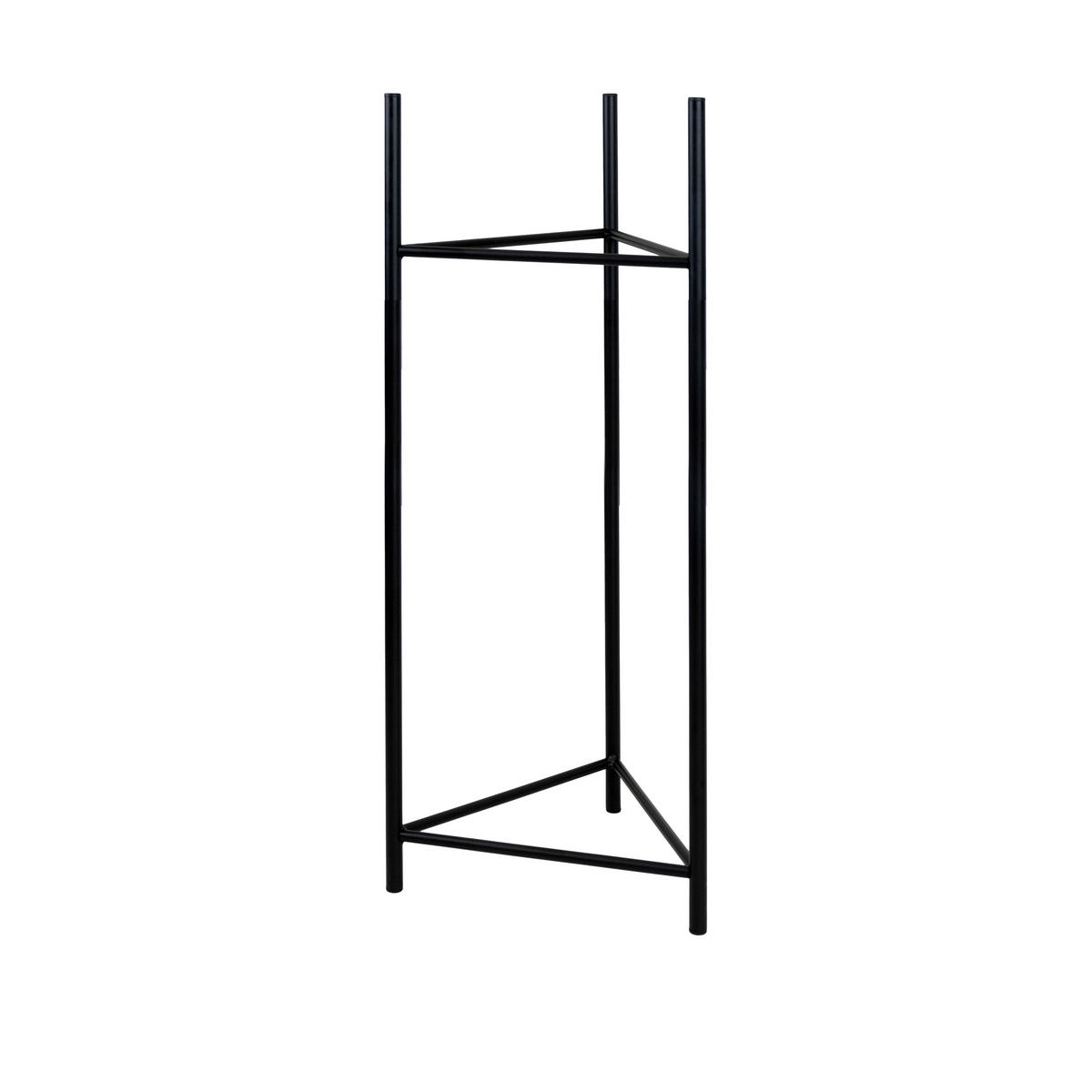 BLUMENSTÄNDER Metall  - Schwarz, Basics, Metall (27/90/27cm)