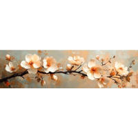 ALUMINIUMBILD Blumen  - Multicolor, Basics, Metall (180/50/2cm) - Euroart