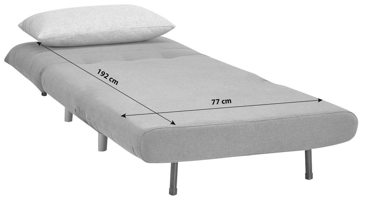 SCHLAFSESSEL Webstoff Blau, Grau    - Blau/Naturfarben, MODERN, Holz/Kunststoff (77/84/91cm) - Livetastic