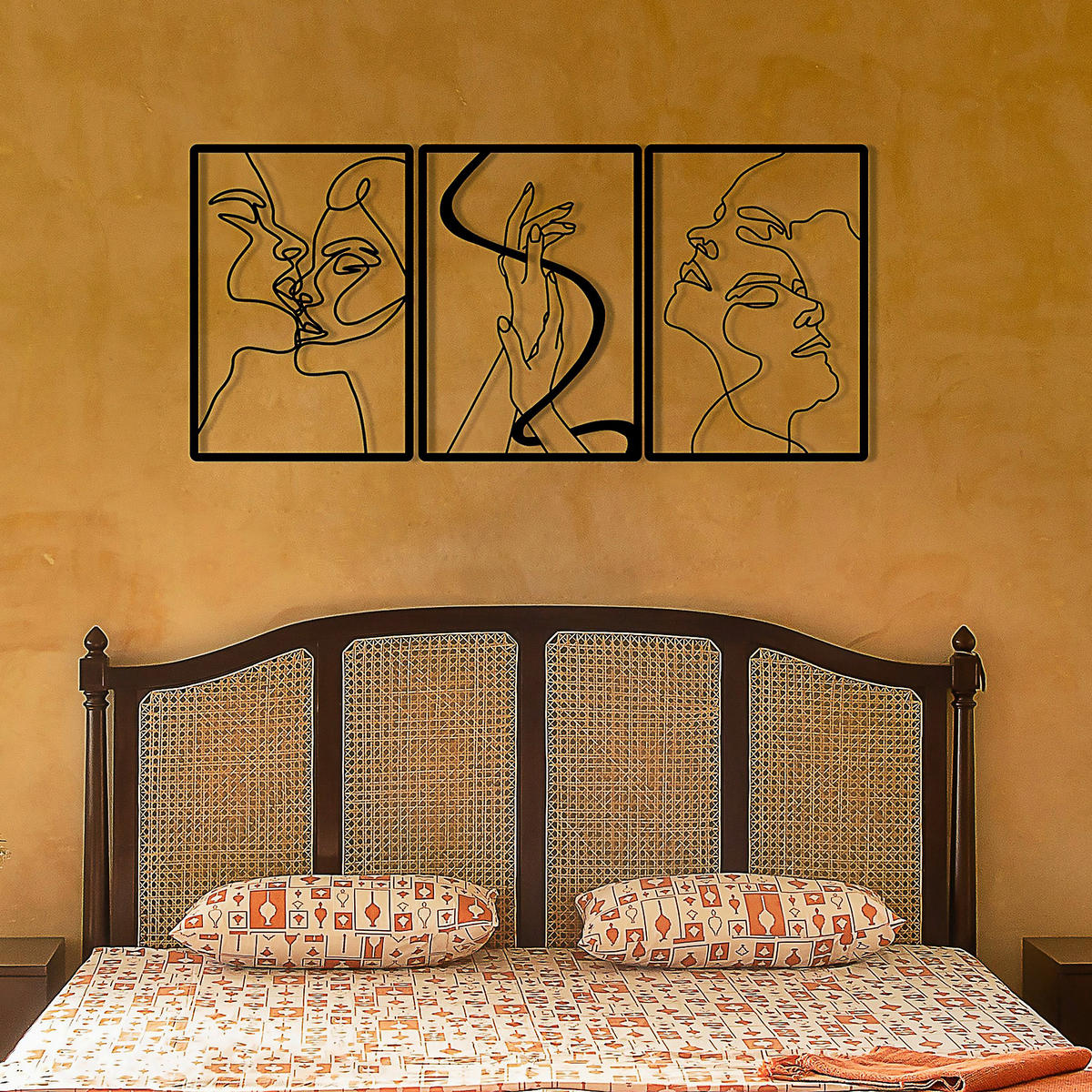 METALLBILD  - Schwarz, Basics, Metall (109/50cm)