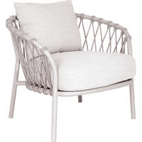 LOUNGESESSEL Greige Aluminium  - Greige, Natur, Textil/Metall (87/79/83cm) - Stern