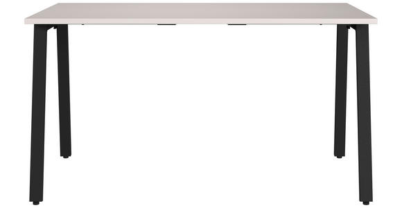 SCHREIBTISCH 140/80/75 cm Schwarz, Kaschmir  - Kaschmir/Schwarz, MODERN, Holzwerkstoff/Metall (140/80/75cm) - Novel