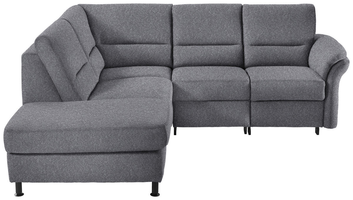 HÖRNSOFFA i flatväv blå  - blå/svart, Modern, metall/textil (203/227cm) - Beldomo System