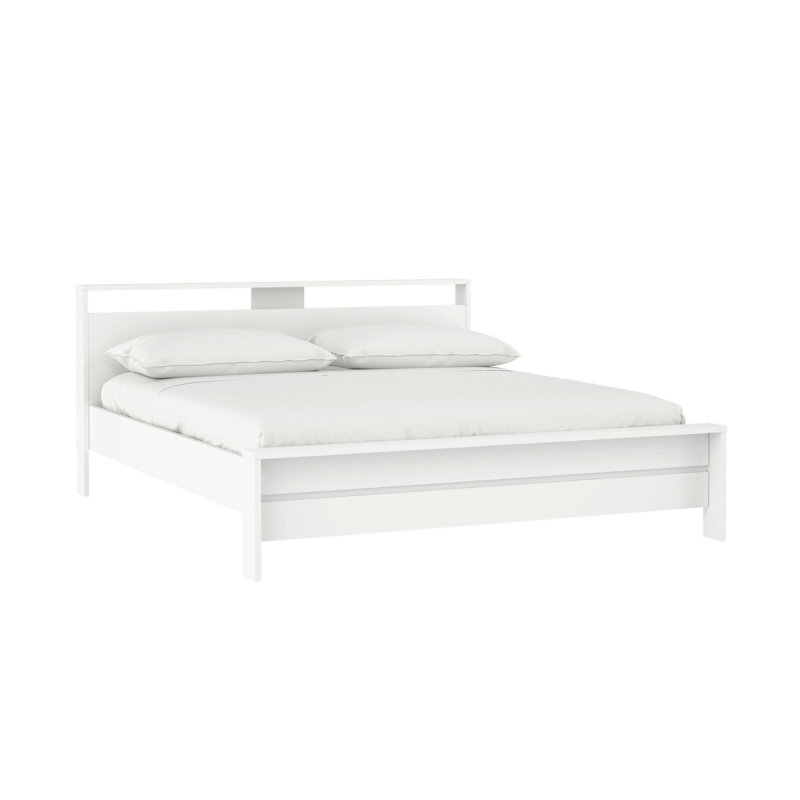 PAT 180/200 cm  alb  - alb, Konventionell, material pe bază de lemn (180/200cm) - Boxxx