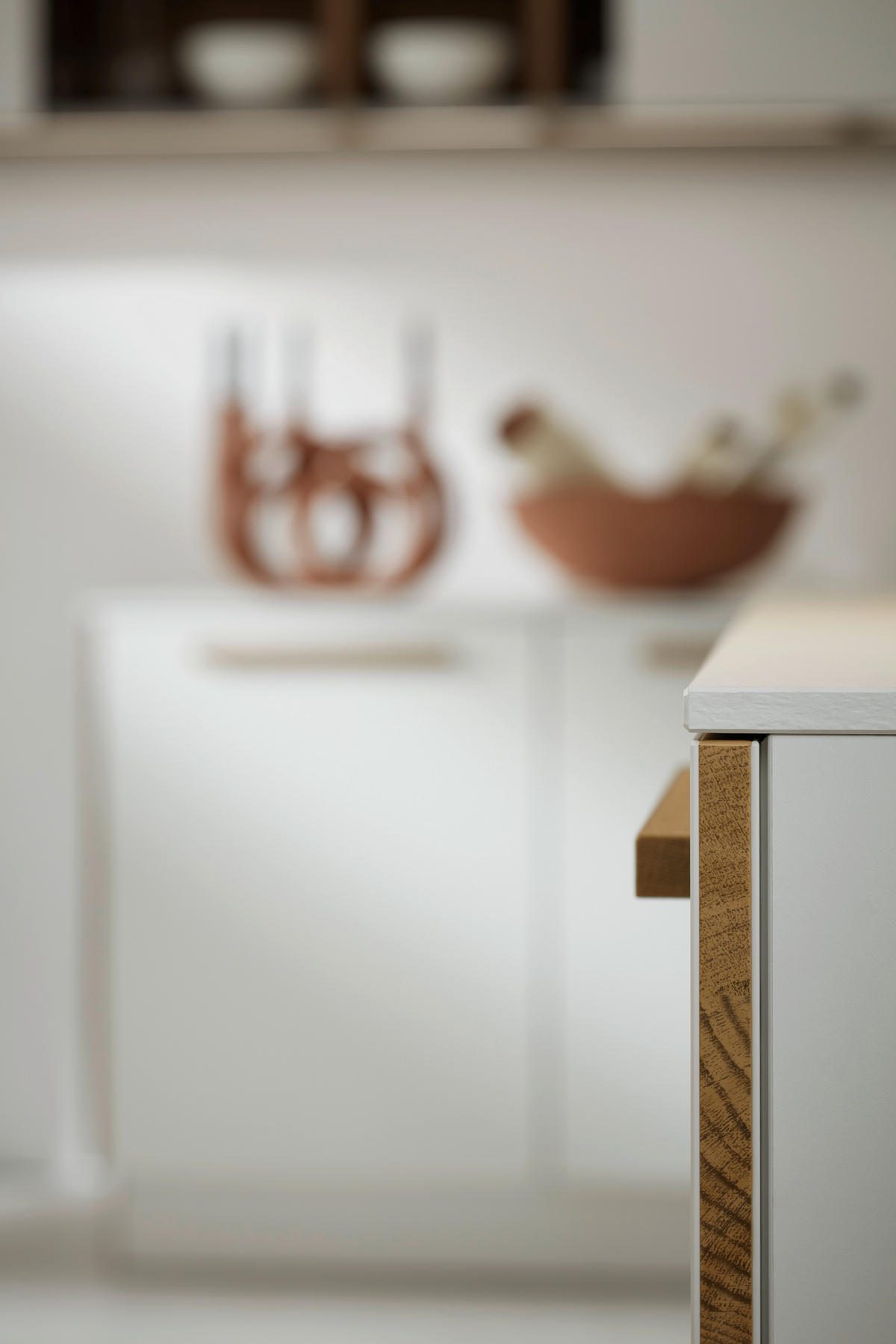 EINBAUKÜCHE FLAIR  - Eichefarben/Weiß, KONVENTIONELL, Holzwerkstoff - Nolte Küchen