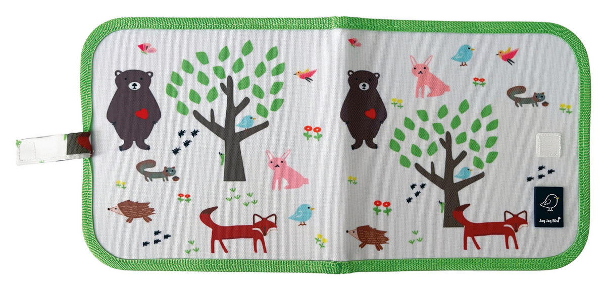 KREIDEMALBUCH-SET WALD - Weiß/Grün, Trend (21/2/21cm)