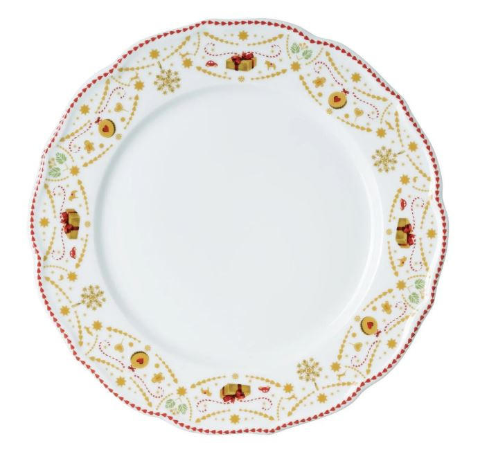 TANJUR  27 cm           CHRISTMAS LOVE   - bijela/žuta, Basics, keramika (27cm) - Hutschenreuther