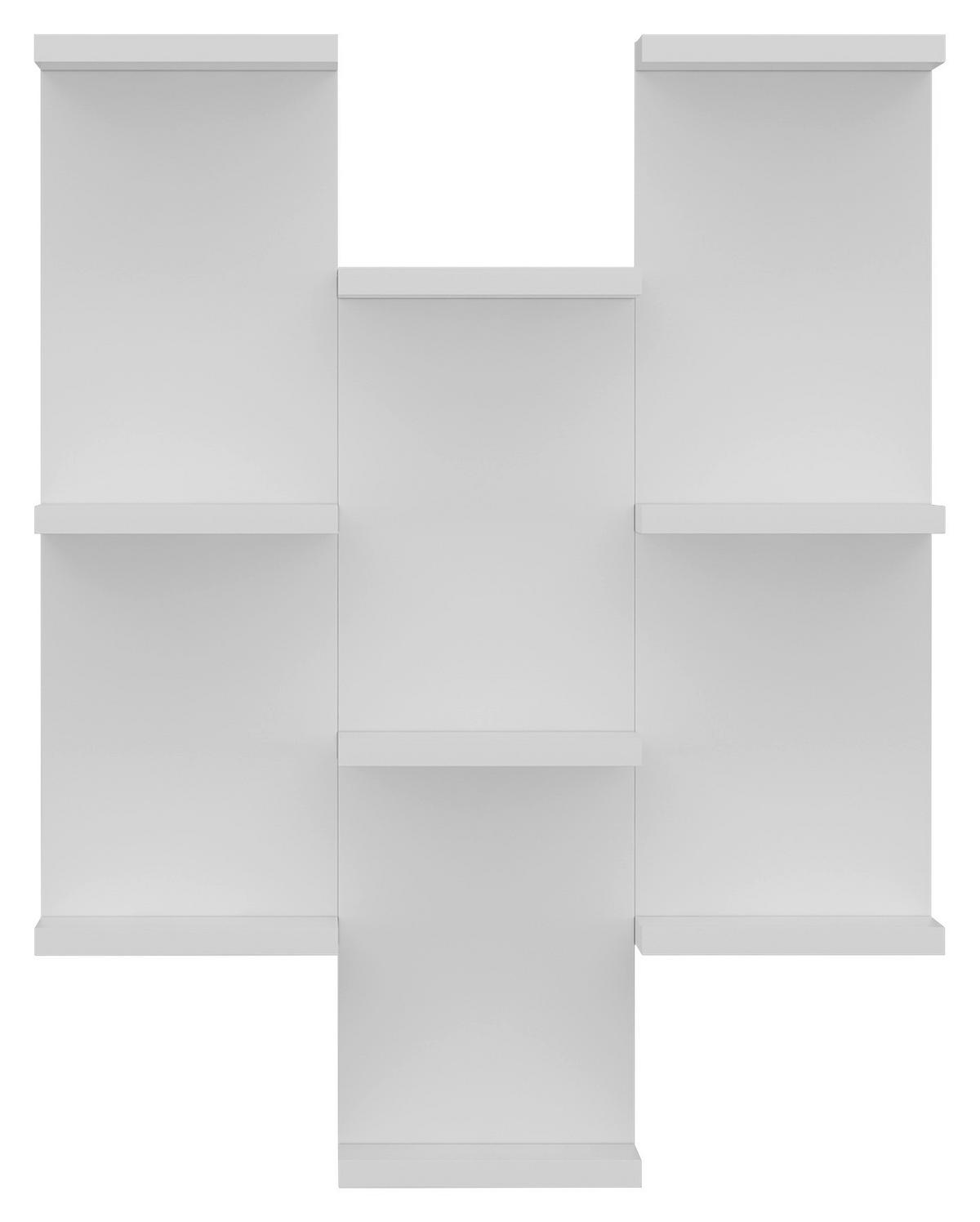 WANDREGAL 58,8/74,1/21,4 cm  - Weiss, Design, Holzwerkstoff (58,8/74,1/21,4cm) - MID.YOU