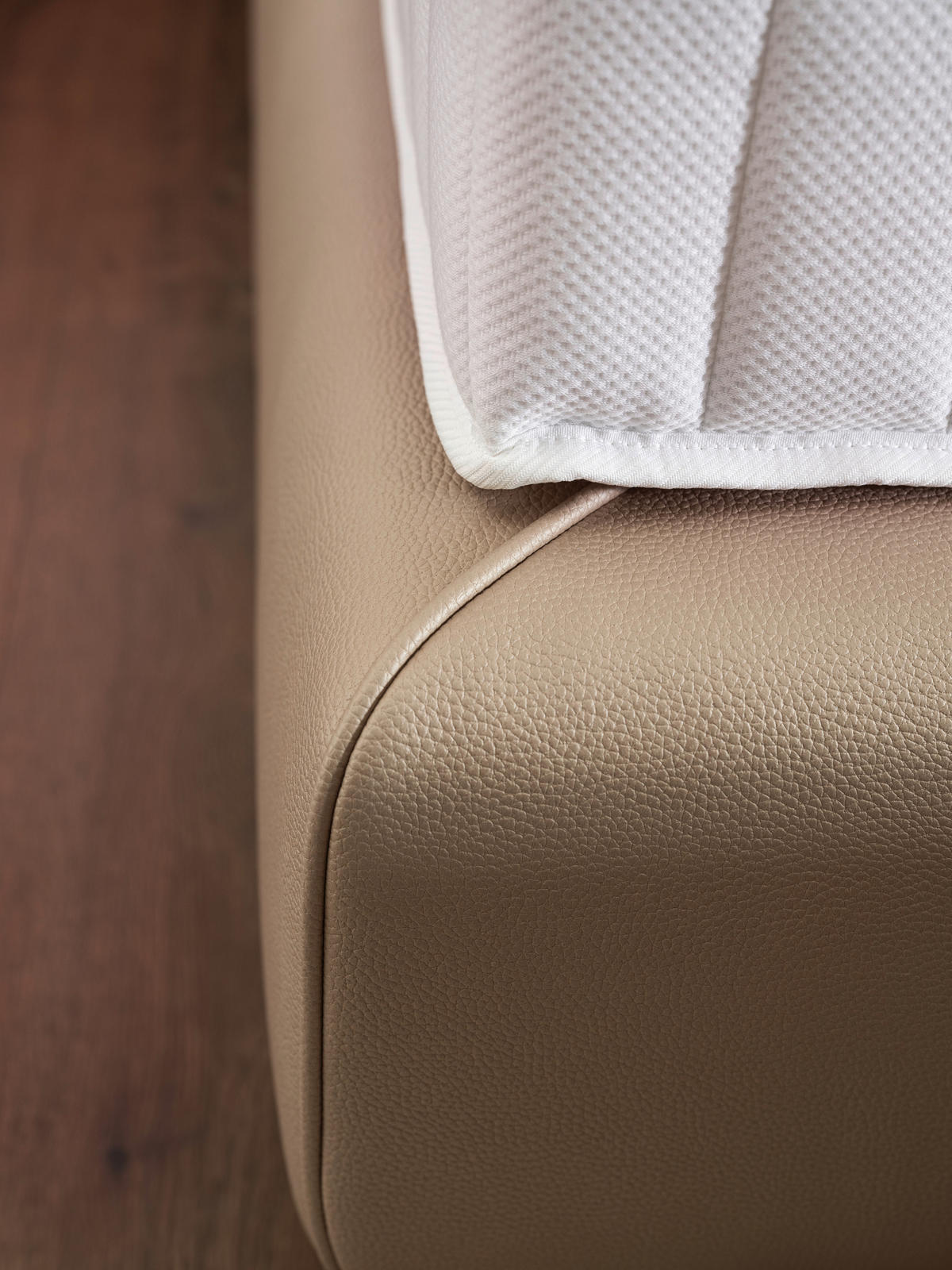 BOXSPRINGBETT 180/200 cm  in Hellgrau, Greige  - Greige/Hellgrau, Design, Textil/Metall (180/200cm) - Johann Jakob