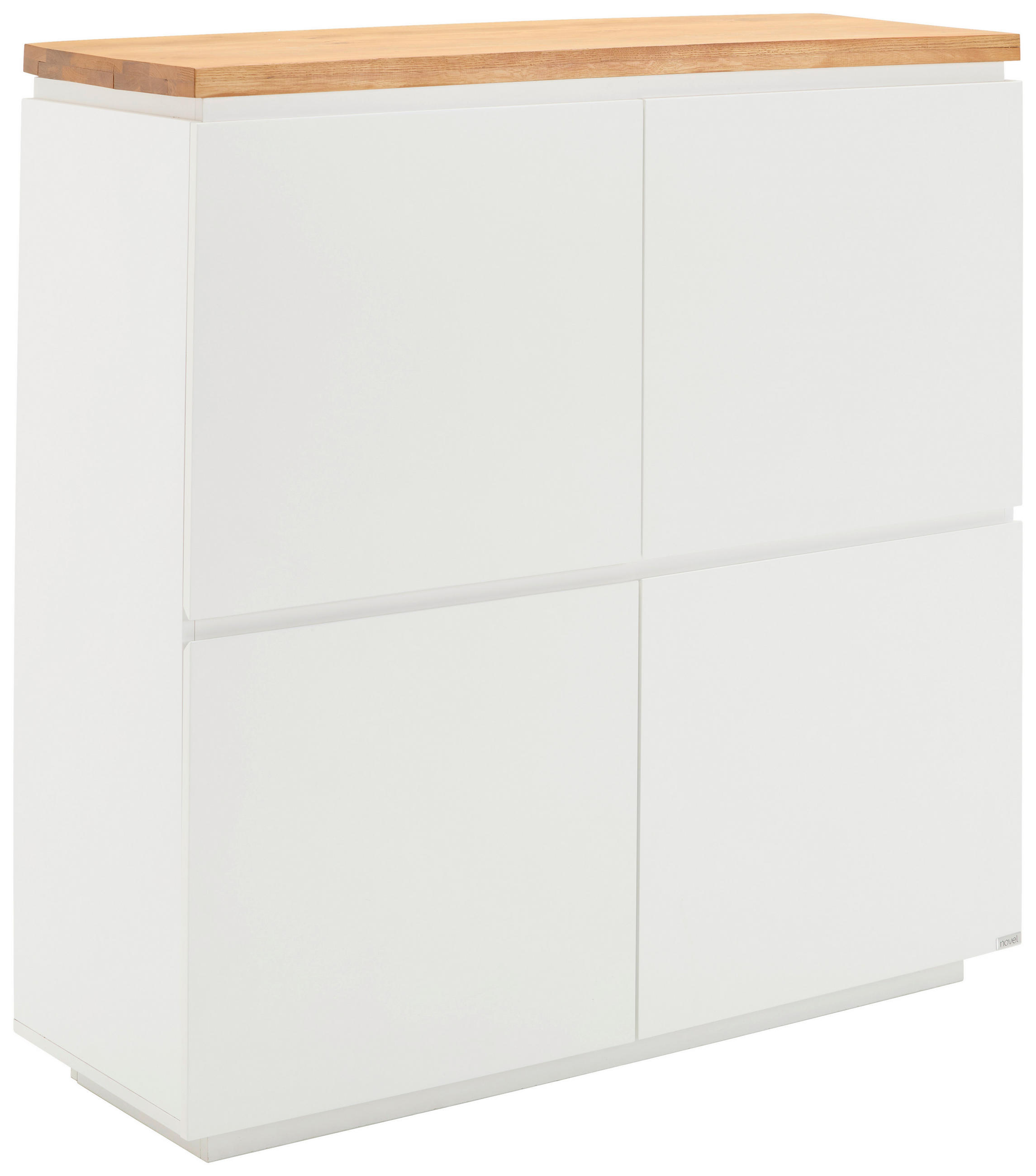 HIGHBOARD  120/120/41,5 cm  - Eichefarben/Weiß, KONVENTIONELL, Holz/Holzwerkstoff (120/120/41,5cm) - Novel