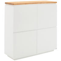 HIGHBOARD  120/120/41,5 cm  - Eichefarben/Weiß, KONVENTIONELL, Holz/Holzwerkstoff (120/120/41,5cm) - Novel
