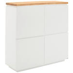 HIGHBOARD  120/120/41,5 cm  - Eichefarben/Weiß, KONVENTIONELL, Holz/Holzwerkstoff (120/120/41,5cm) - Novel