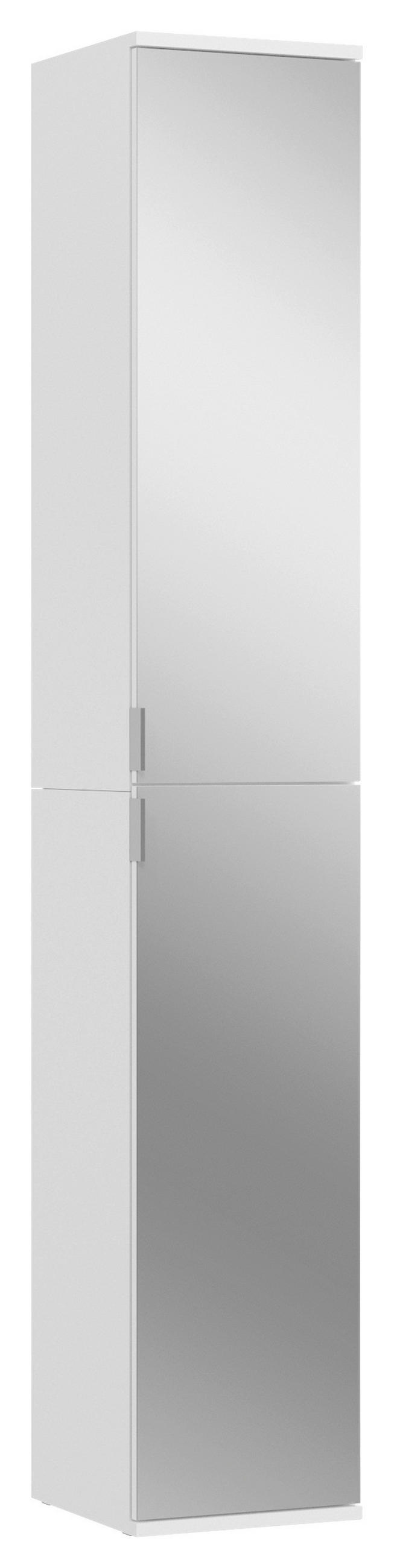 VÍCEÚČELOVÁ SKŘÍŇ, bílá,  - bílá/černá, Moderní, kov/kompozitní dřevo (32,5/193/37cm) - MID.YOU