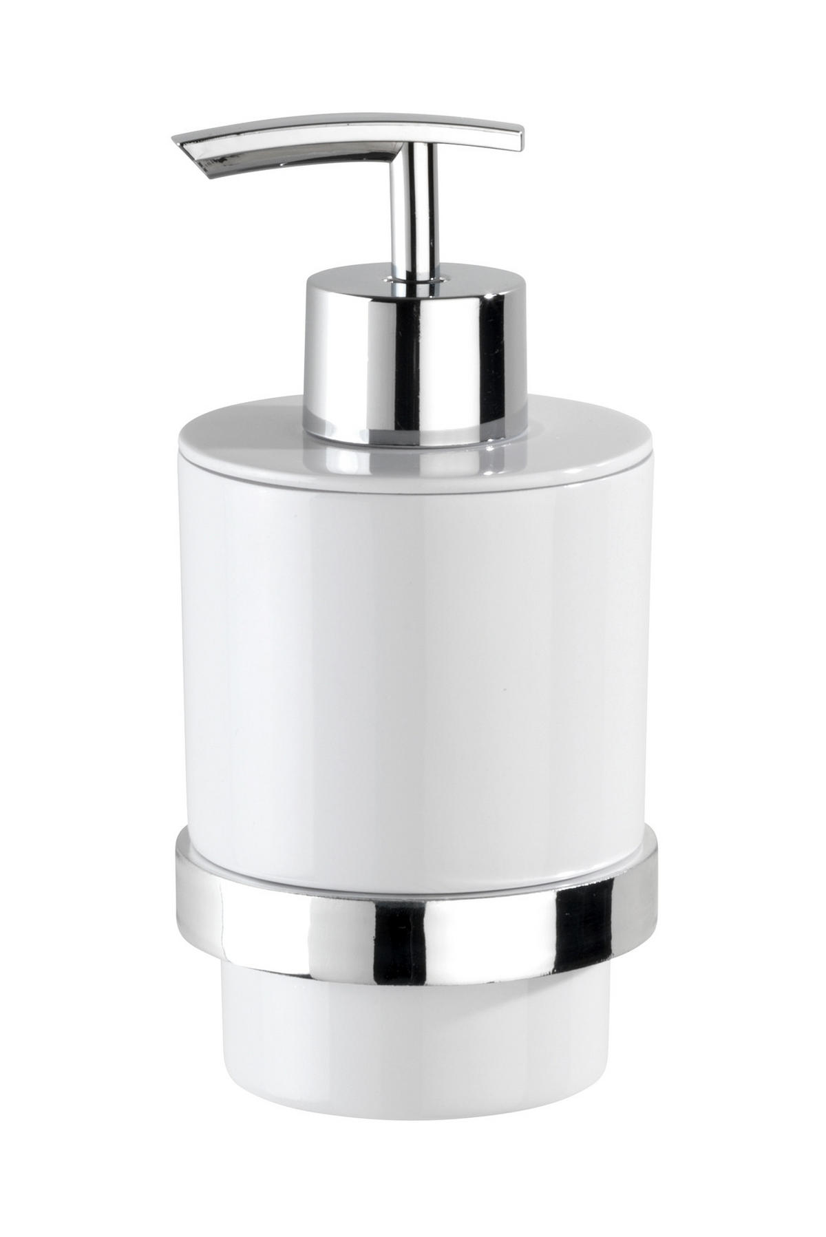 TVÅLPUMP metall, plast  - vit/silver, Design, metall/plast (8,5/21,8/18,3cm)