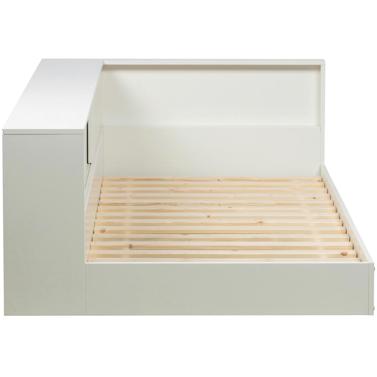 BETT 90/200 cm  in Weiß  - Weiß, Design, Holz (90/200cm) - Livetastic