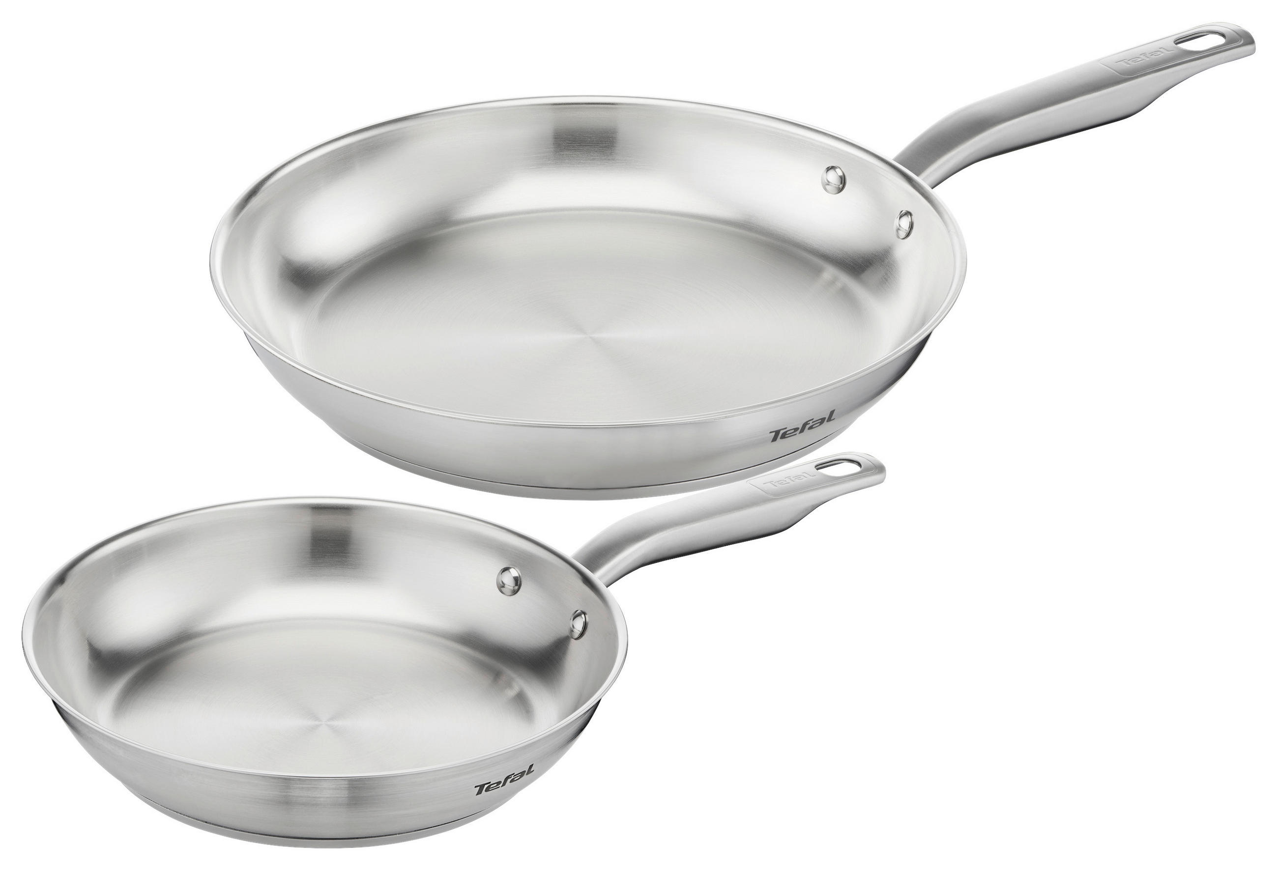 PFANNENSET VIRTUOSO Edelstahl 2-teilig  - Edelstahlfarben, Basics, Metall (49,5/32,5/9,0cm) - Tefal