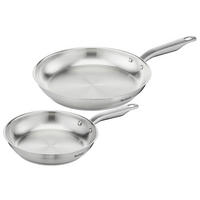 PFANNENSET VIRTUOSO Edelstahl 2-teilig  - Edelstahlfarben, Basics, Metall (49,5/32,5/9,0cm) - Tefal