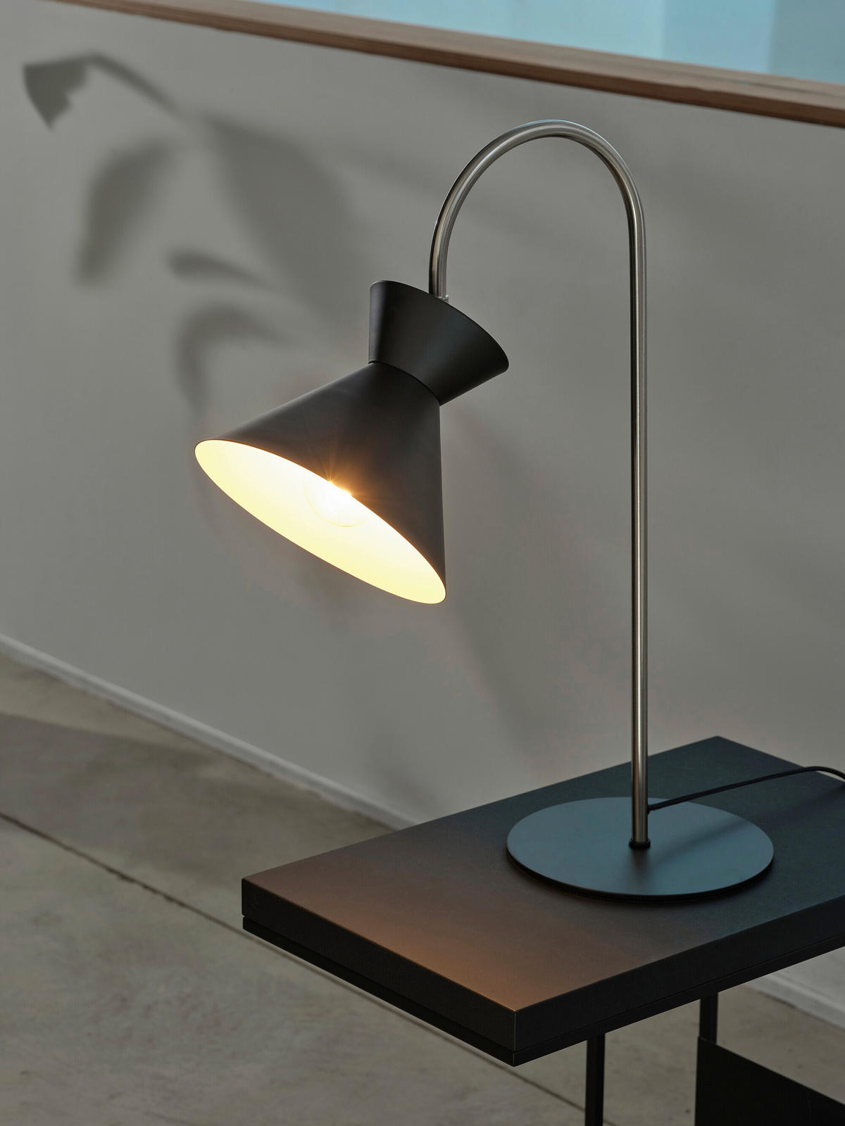 TISCHLEUCHTE 20/38/56 cm   - Schwarz, Basics, Metall (20/38/56cm) - Osram