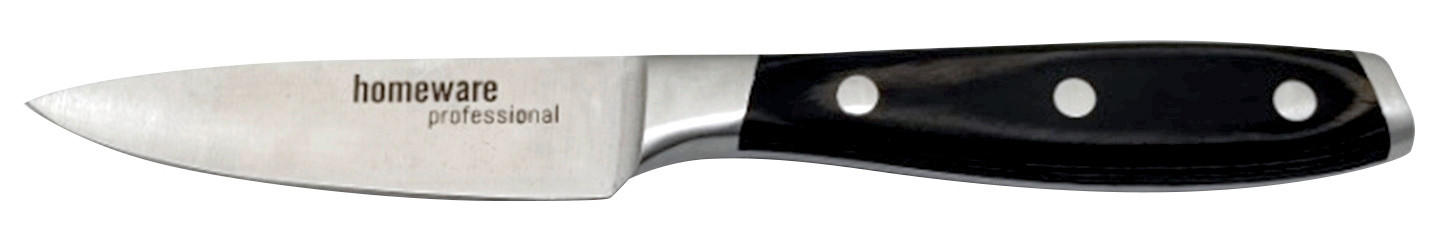 NOŽ ZA LUPLJENJE 20 cm nerjaveče jeklo - barve nerjavečega jekla/temno rjava, Konvencionalno, kovina/leseni material (20cm) - Homeware Profession.