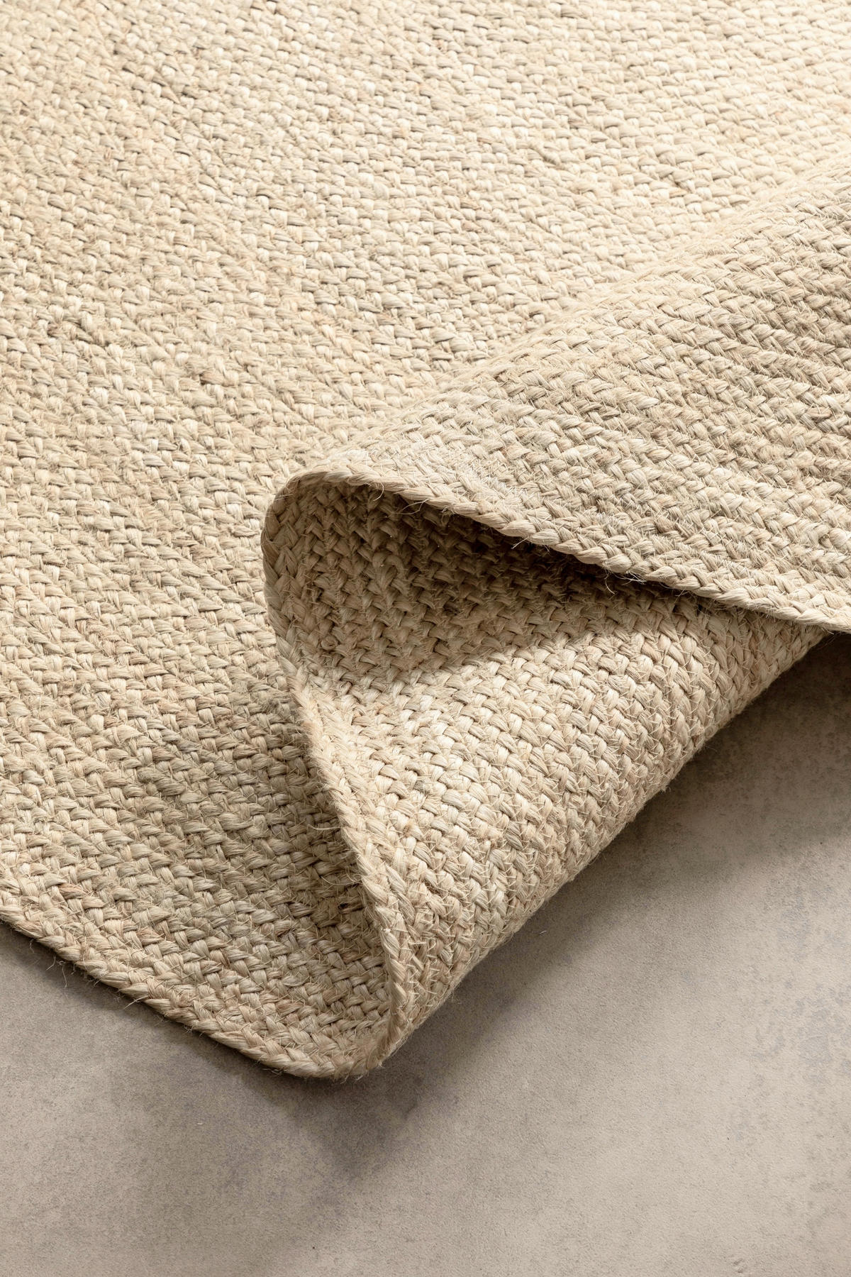 JUTETEPPICH 100 cm Jute Braided Champagner  - Champagner, KONVENTIONELL, Textil (100cm) - Hanse Home