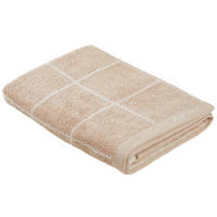 DUSCHTUCH 70/140 cm  - Taupe/Weiß, Natur, Textil (70/140cm) - Bio:Vio