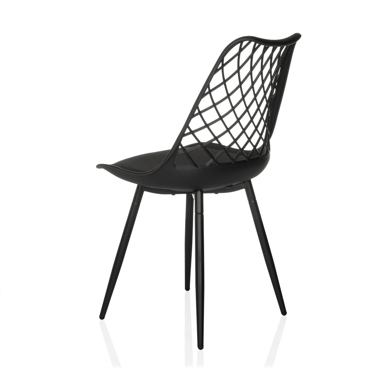 ZAHRADNÍ ŽIDLE, plast - černá, Moderní, kov/plast (48/83/57cm) - MID.YOU