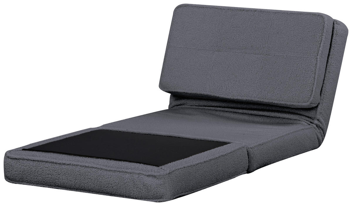 SCHLAFSESSEL in Teddystoff Grau  - Grau, MODERN, Textil (74/61,5/80cm) - MID.YOU