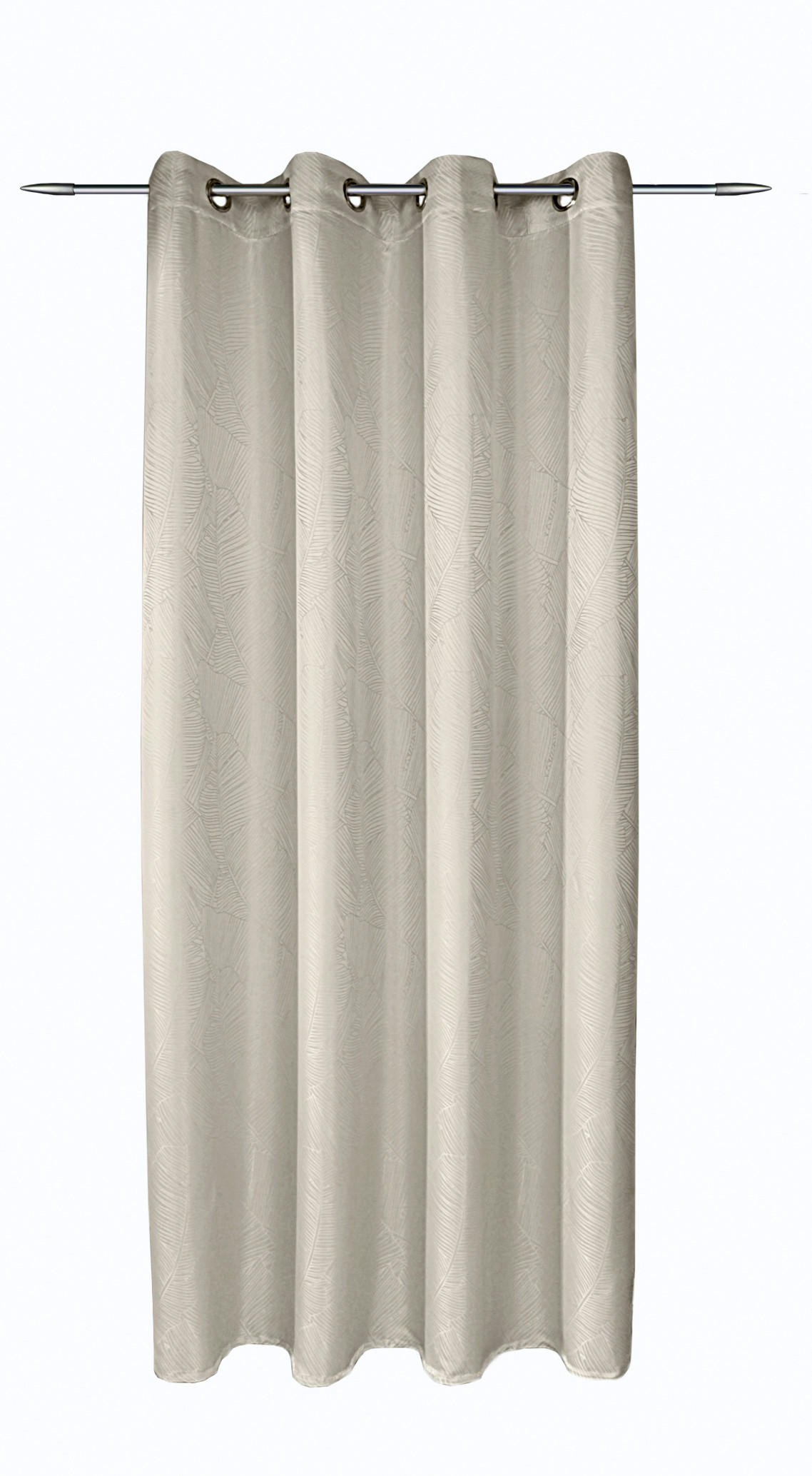 FERTIGVORHANG blickdicht  - Creme, Basics, Textil (135/245cm)