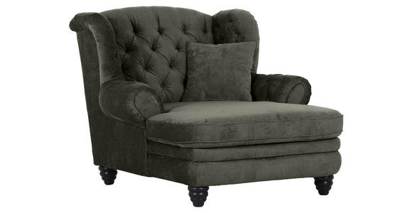 XXL-SESSEL - Anthrazit/Schwarz, Design, Holz/Textil (127/106/149cm) - Landscape