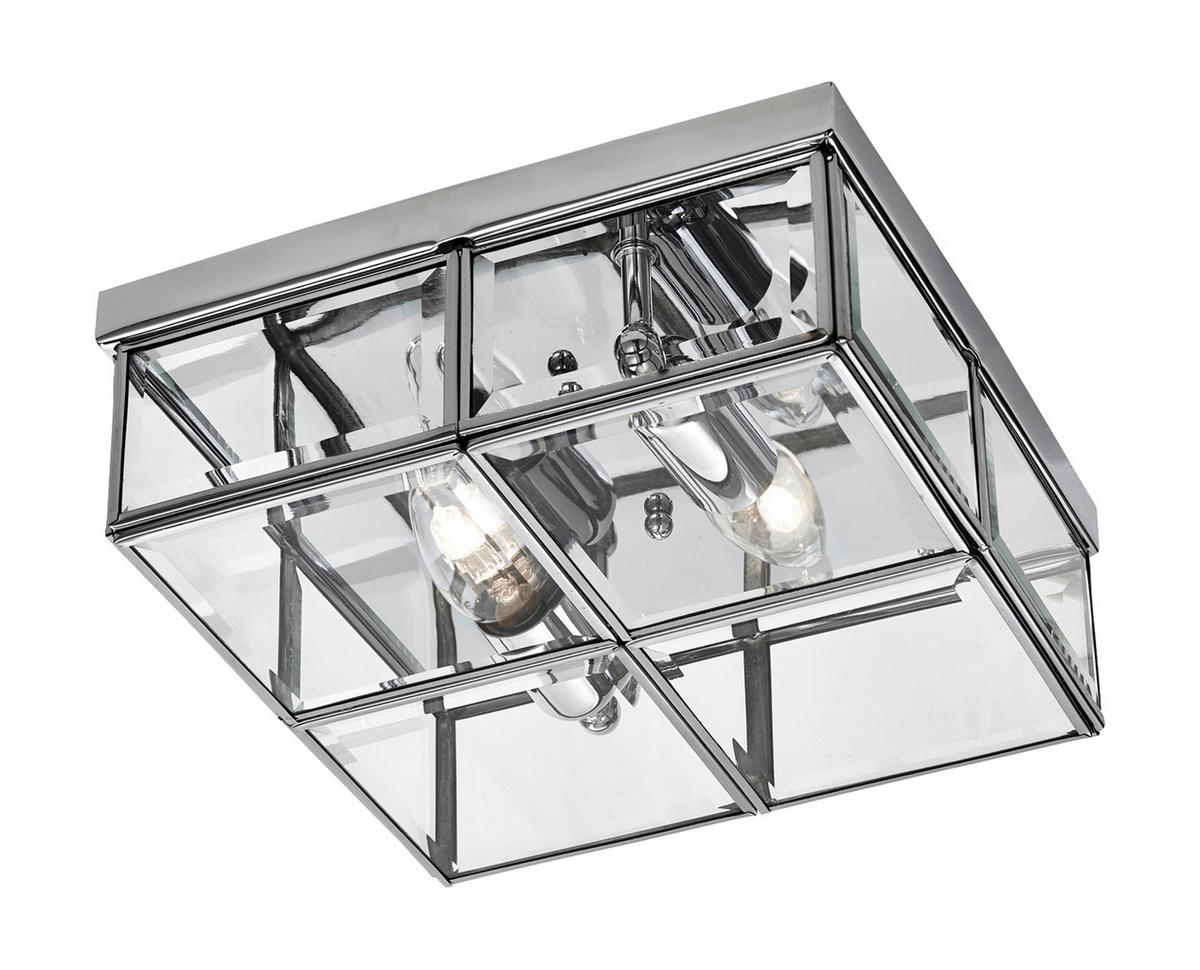 TAKLAMPA Monza  - kromfärg, Basics, glas (12/30/30cm)
