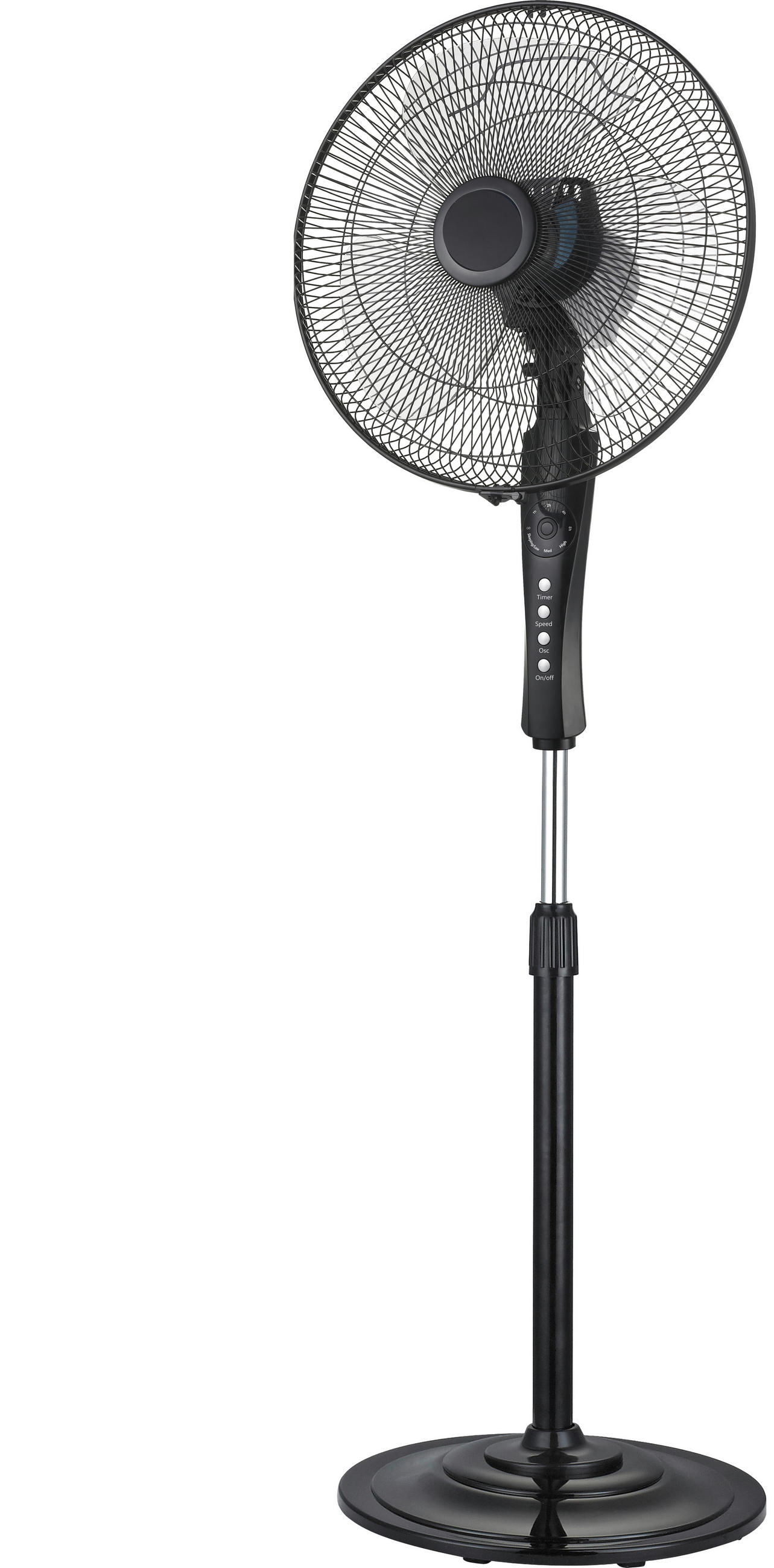 SAMOSTOJEĆI VENTILATOR - crna, Osnovno, metal/plastika (43/40/90-125cm) - Mican