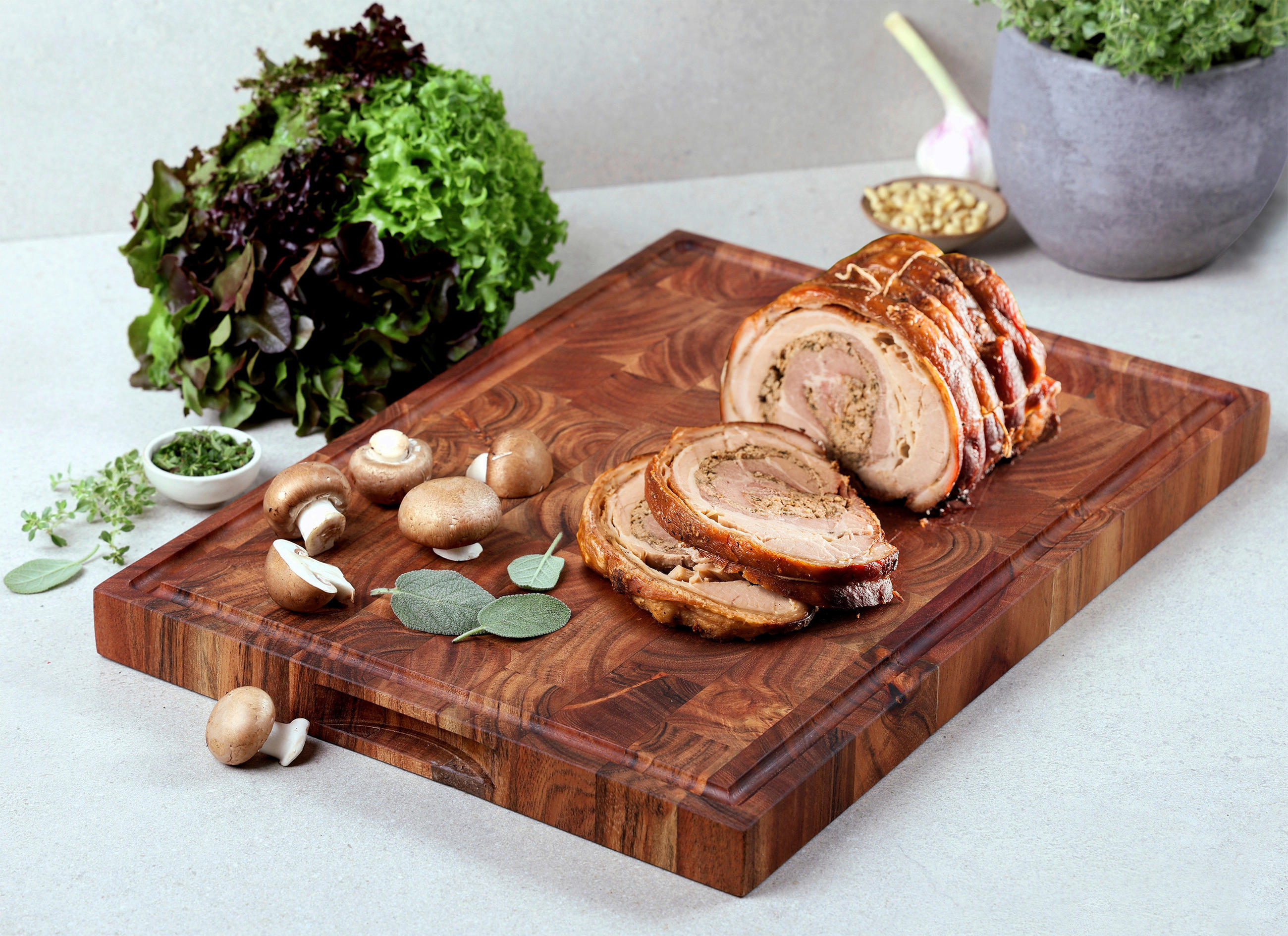 Servierbrett Holz Akazie  - Akaziefarben, Basics, Holz (50/35/3.5cm) - Kesper