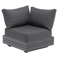 LOUNGEMITTELTEIL  - Anthrazit, Modern, Textil/Metall (74/76/74cm) - Zebra 