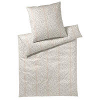 BETTWÄSCHE 2-teilig Leo Stripe Makosatin 135/200 cm  - Creme, Design, Textil (135/200cm) - Joop!