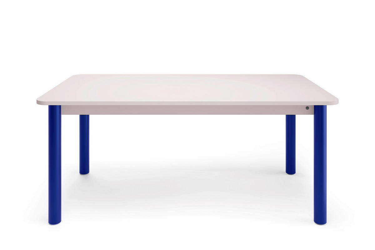 ESSTISCH rechteckig Greige, Blau  - Blau/Greige, Natur, Holzwerkstoff/Metall (180/100/76cm) - Tom Tailor