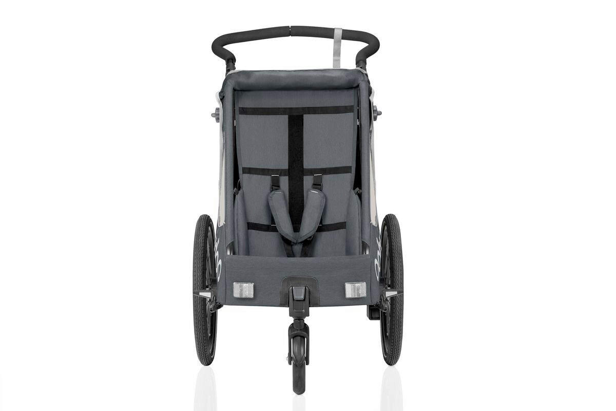 FAHRRADANHÄNGER   Qupa 1  - Grau, Basics, Kunststoff/Metall (112/67/106cm)