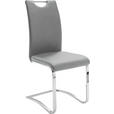 SCHWINGSTUHL  Lederauswahl Lederlook  - Grau, Design, Textil/Metall (43/100/57cm) - Carryhome