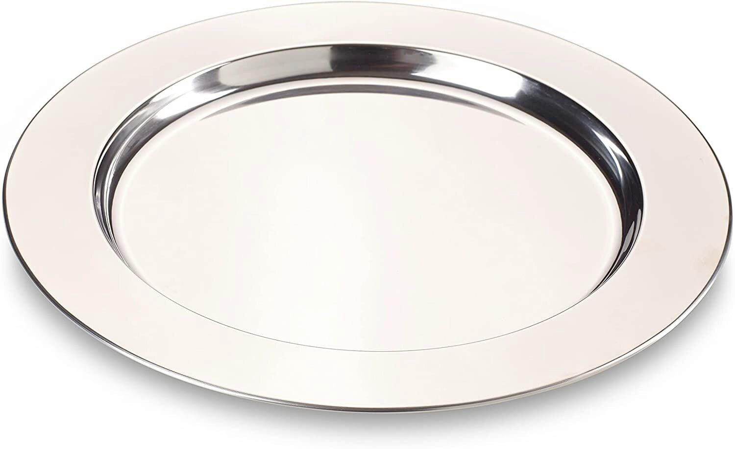 PLATZTELLER 33 cm 2-teilig  - Silberfarben, Basics, Metall (33cm) - Echtwerk