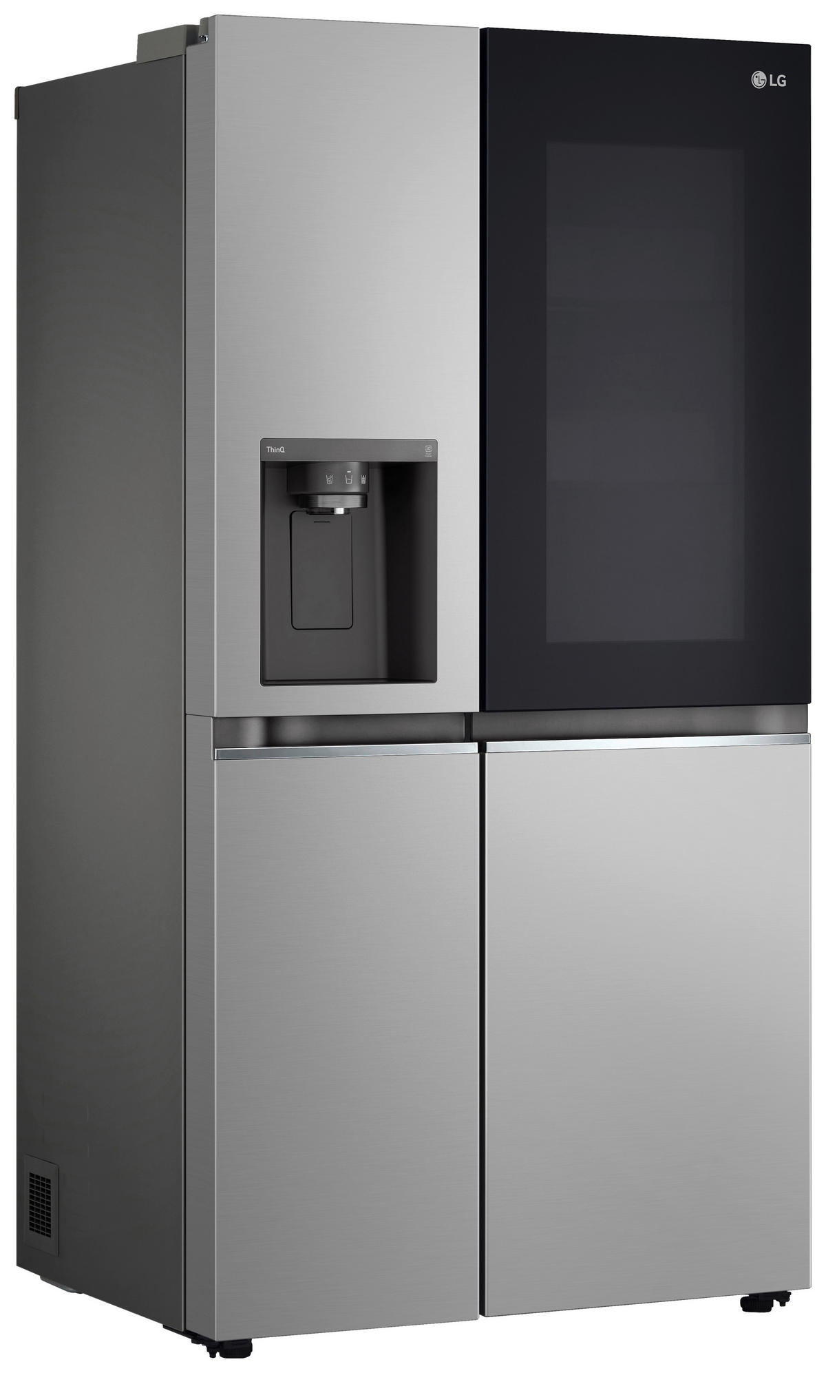 SIDE-BY-SIDE 91,3/179/73,5 cm GSGV81PYLL  - Silberfarben, Trend, Glas/Kunststoff (91,3/179/73,5cm) - LG