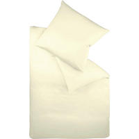 BETTWÄSCHE 155/220 cm Makosatin  - Creme, Basics, Textil (155/220cm) - Fleuresse