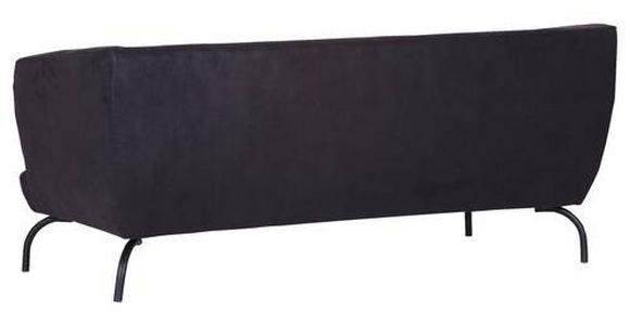 3-SITZER-SOFA Mikrofaser Anthrazit, Braun  - Anthrazit/Schwarz, KONVENTIONELL, Textil/Metall (185/79/85cm) - Carryhome