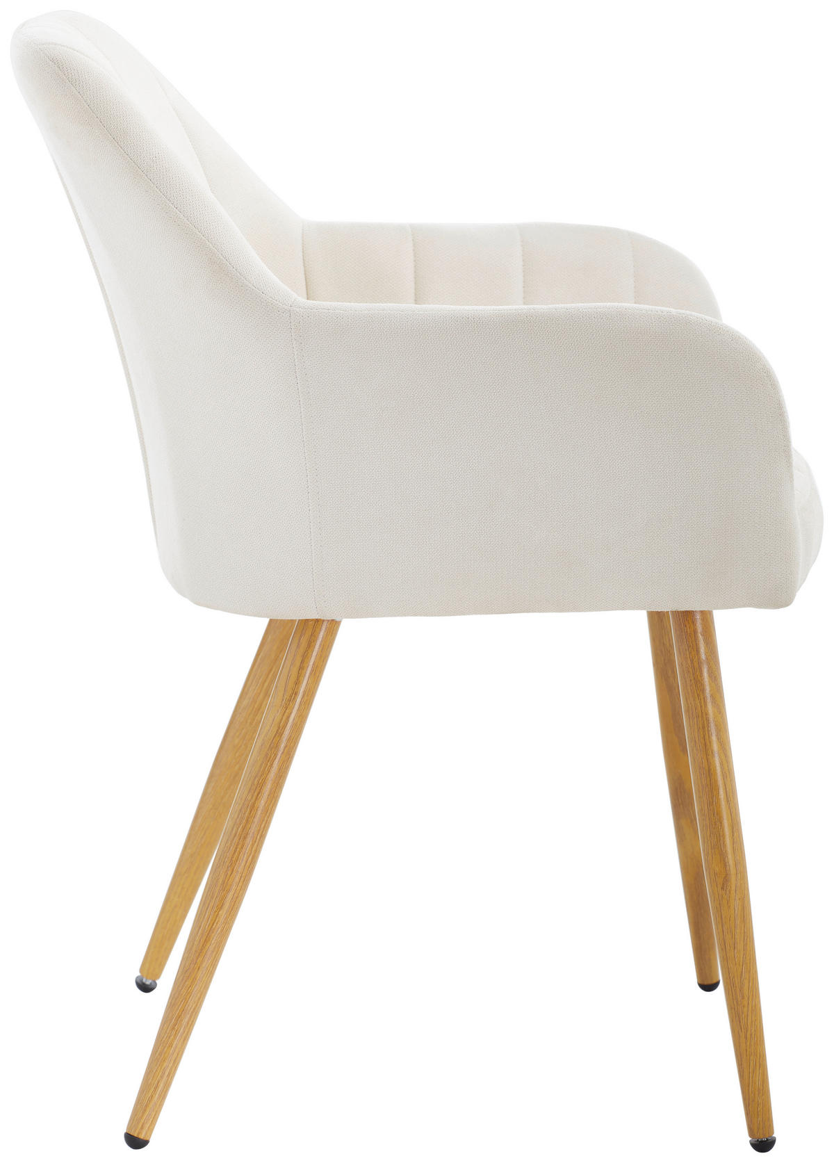 ARMLEHNSTUHL  in Eisen Samt  - Eichefarben/Beige, MODERN, Textil/Metall (57/82/60cm) - MID.YOU