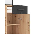 GARDEROBE  in 89,7/190,5/33,2 cm  - Schwarz/Eiche Artisan, MODERN, Holzwerkstoff (89,7/190,5/33,2cm) - Carryhome