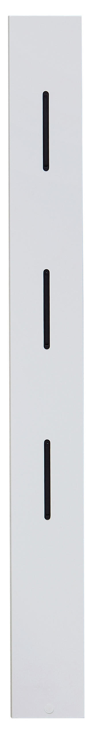 GARDEROBE  in 222/180/34 cm  - Weiss/Schwarz, Design, Glas/Holzwerkstoff (222/180/34cm) - Livetastic