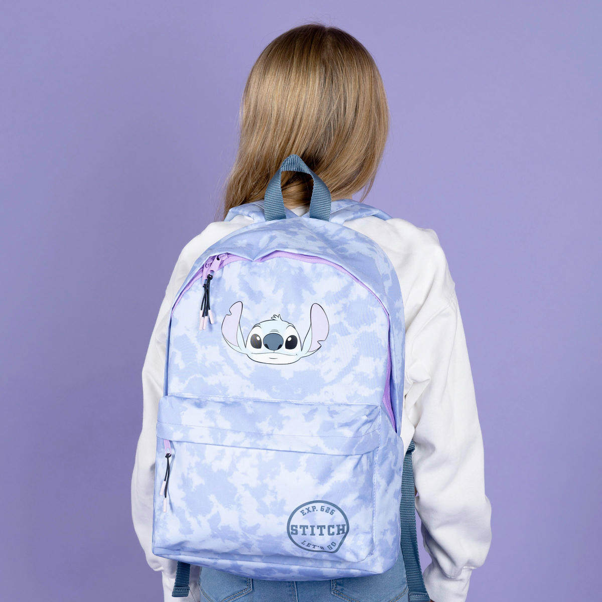RUCKSACK Lilo & Stitch  - Blau/Hellblau, Basics, Textil (29/39/13,5cm) - Disney
