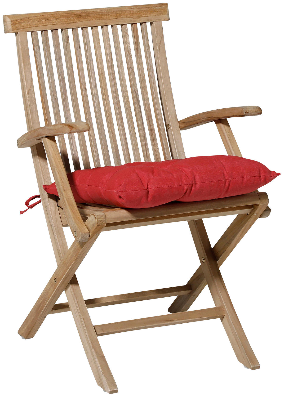 SITZKISSEN 46/46/6 cm    - Rot, Basics, Textil (46/46/6cm)