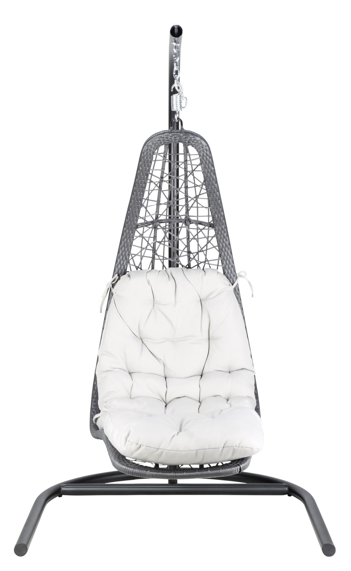 HÄNGESESSEL 119/193/119 cm  - Anthrazit/Beige, Design, Kunststoff/Textil (119/193/119cm) - Ambia Garden