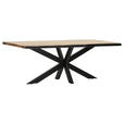 TISCHPLATTE      - Akaziefarben, Design, Holz (220/100/5cm) - Landscape